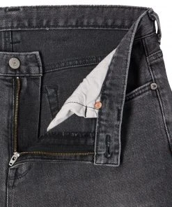 Edwin Slim Tapered Jeans - Made In Japan - Black Gray Used L32