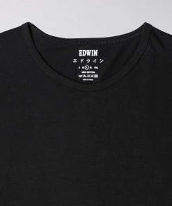 Edwin Double Pack T Shirt Black