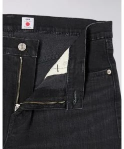 Edwin Slim Tapered Jeans - Black Dark Used 12 Edwin Slim Tapered Jeans - Black Dark Used