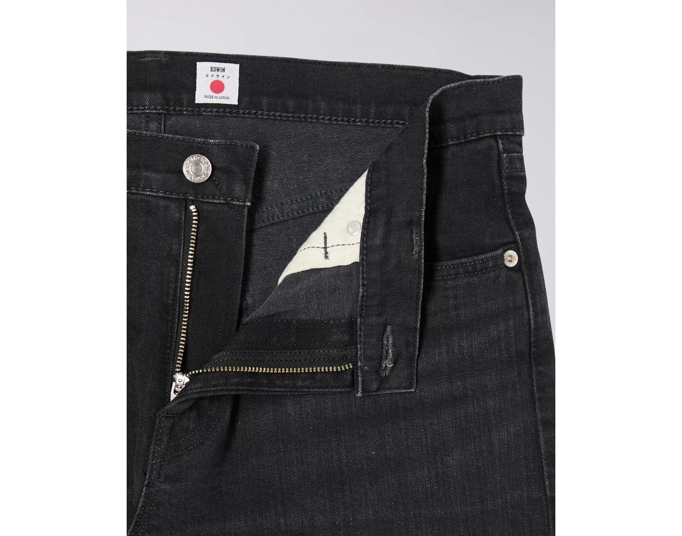 Edwin Slim Tapered Jeans - Black Dark Used 6 Edwin Slim Tapered Jeans - Black Dark Used