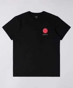 Edwin Japanese Sun T-Shirt Black Garment Washed