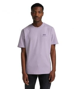 Edwin Logo Tee Lavender