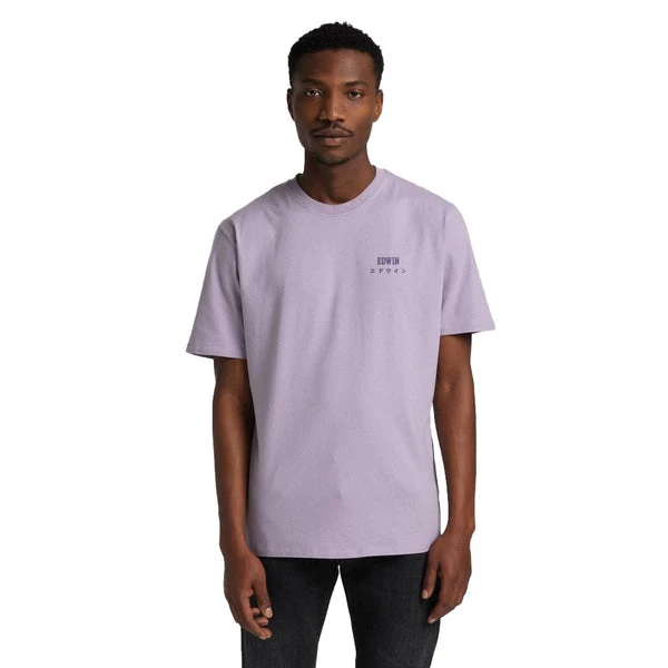 Edwin Logo Tee Lavender 4 Edwin Logo Tee Lavender