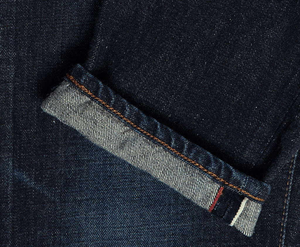 Edwin Regular Tapered Jeans Blue Dark Used L32 5 Edwin Regular Tapered Jeans Blue Dark Used L32