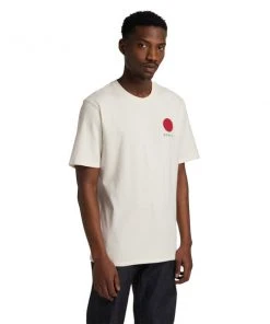 Edwin Japanese Sun Tee Whisper White Natural Garment Wash