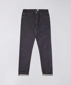 Edwin Slim Tapered Kaihara Jeans - Indigo Blue X White Blue Unwashed