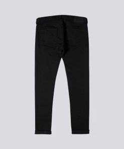 Edwin Slim Tapered Kaihara Jeans Black X Black Stretch Black Rinsed
