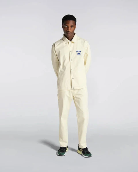 Edwin Kobe Coach Jacket Whisper White 3 Edwin Kobe Coach Jacket Whisper White