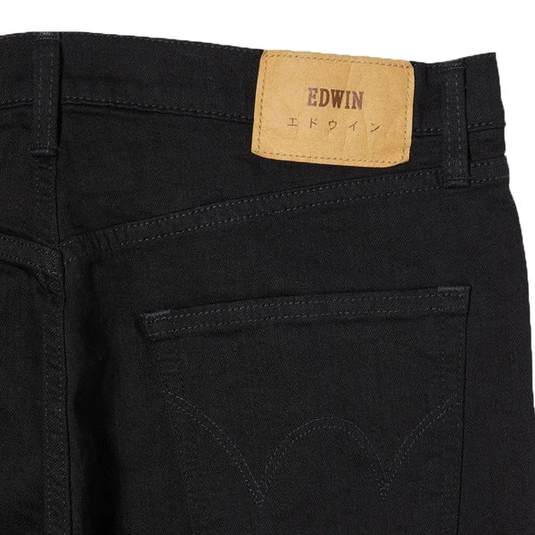 Edwin Kaihara Slim Tapered Denim Black Rinsed 7 Edwin Kaihara Slim Tapered Denim Black Rinsed