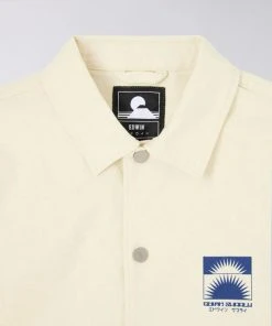 Edwin Kobe Coach Jacket Whisper White 14 Edwin Kobe Coach Jacket Whisper White