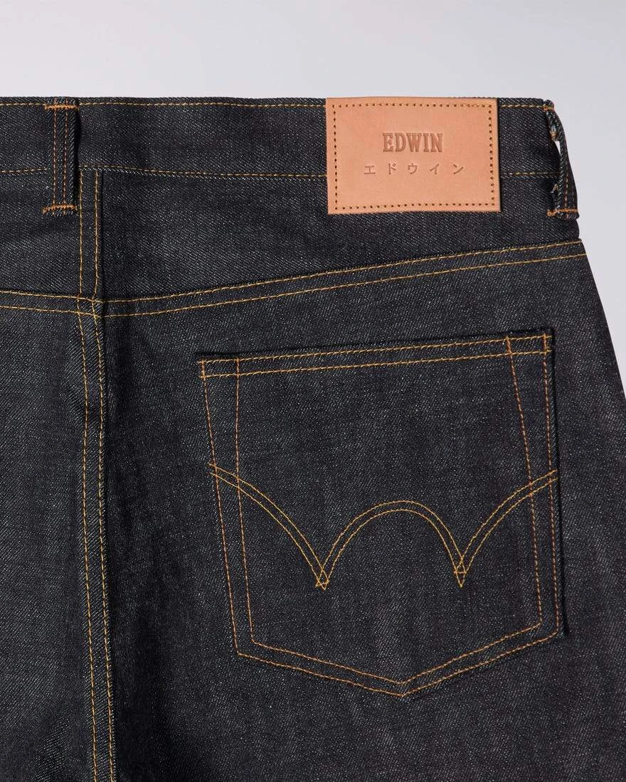 Edwin Regular Tapered Nihon Menpu Jeans Blue Raw State 4 Edwin Regular Tapered Nihon Menpu Jeans Blue Raw State