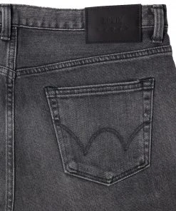 Edwin Slim Tapered Jeans - Made In Japan - Black Gray Used L32