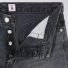 Edwin Slim Tapered Jeans Black Light Used Made In Japan
