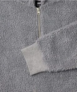 Edwin Grey Polyester Yuka Halfzip Hoodie