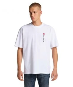 Edwin Kamifuji Tee White Garment Washed