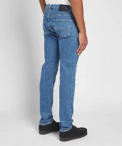 Edwin Slim Tapered Jeans - Made In Japan - Blue Mid Used L30 10 Edwin Slim Tapered Jeans - Made In Japan - Blue Mid Used L30