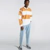 Edwin Polo Shirt Brown X White 1 Edwin Polo Shirt Brown X White