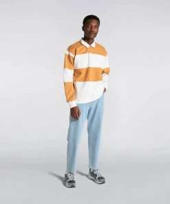 Edwin Polo Shirt Brown X White