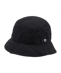 Edwin Rip Stop Bucket Hat Black