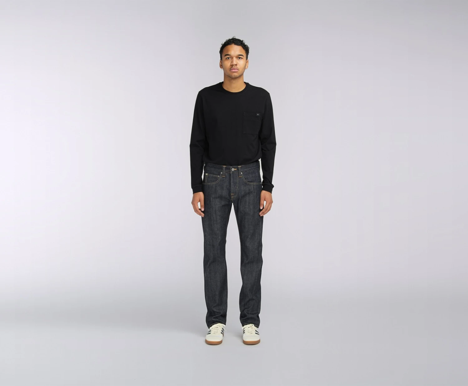 Edwin Edwin ED-55 Red Listed Selvedge Denim Blue Unwashed men 6 Edwin Edwin ED-55 Red Listed Selvedge Denim Blue Unwashed men