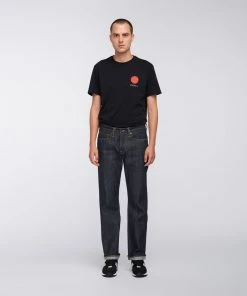 Edwin ED 47 Red Listed Selvedge Denim Blue Unwashed Men Jeans