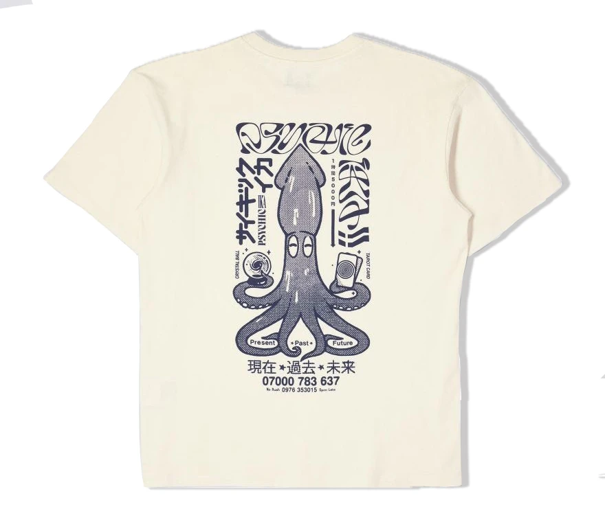 Edwin Psychic Ika Short-Sleeved T-Shirt (Whisper White) 3 Edwin Psychic Ika Short-Sleeved T-Shirt (Whisper White)