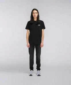 Edwin Black Logo Chest T Shirt