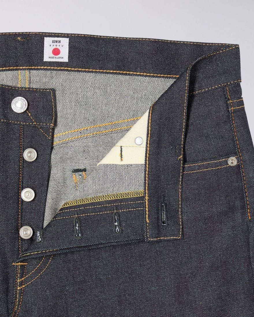 Edwin 'Made in Japan' Regular Tapered Kaihara Blue x White Selvage Jeans (Blue Unwashed) 6 Edwin 'Made in Japan' Regular Tapered Kaihara Blue x White Selvage Jeans (Blue Unwashed)