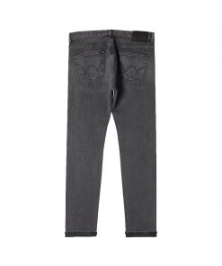 Edwin Slim Tapered Jeans - Made In Japan - Black Gray Used L32