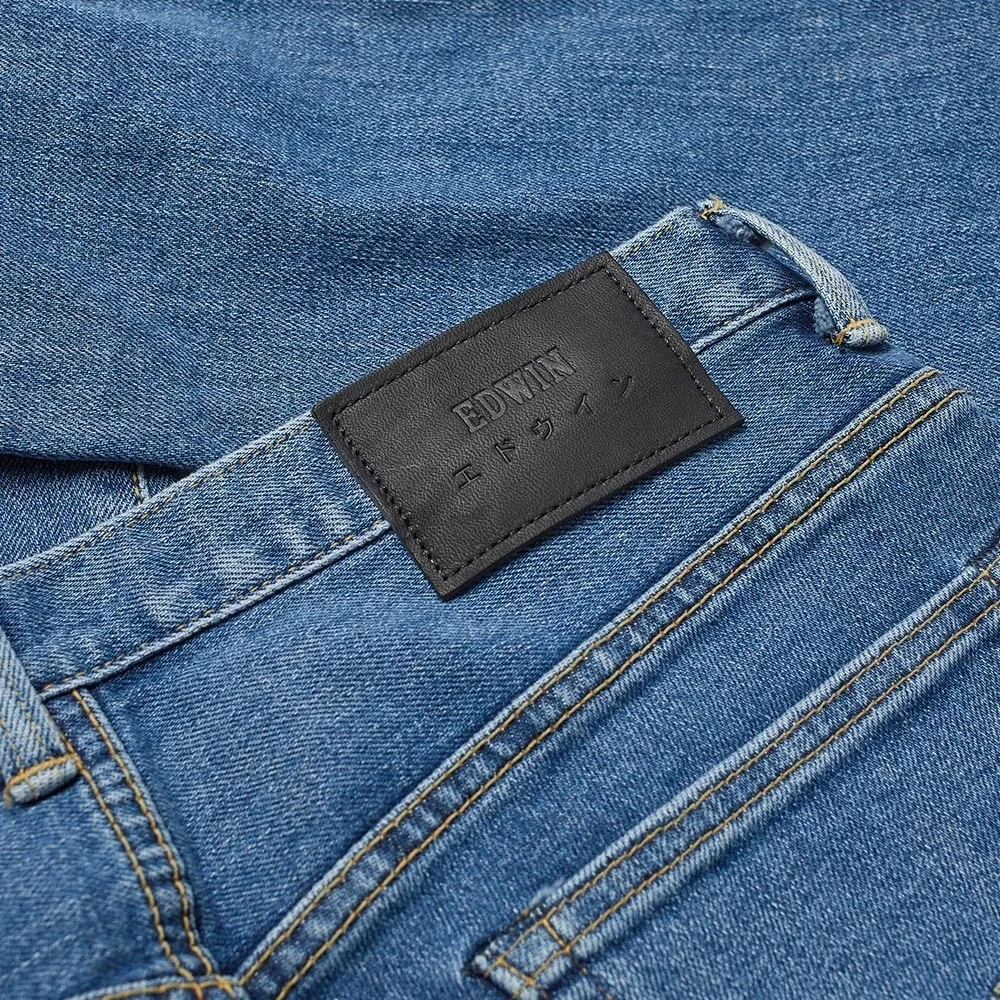 Edwin Slim Tapered Jeans - Made In Japan - Blue Mid Used L30 3 Edwin Slim Tapered Jeans - Made In Japan - Blue Mid Used L30