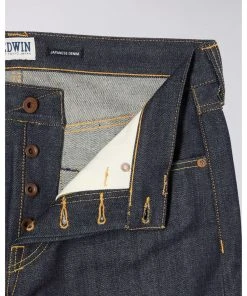 Edwin ED-47 Red Listed Selvage Denim - Blue Unwashed 13 Edwin ED-47 Red Listed Selvage Denim - Blue Unwashed
