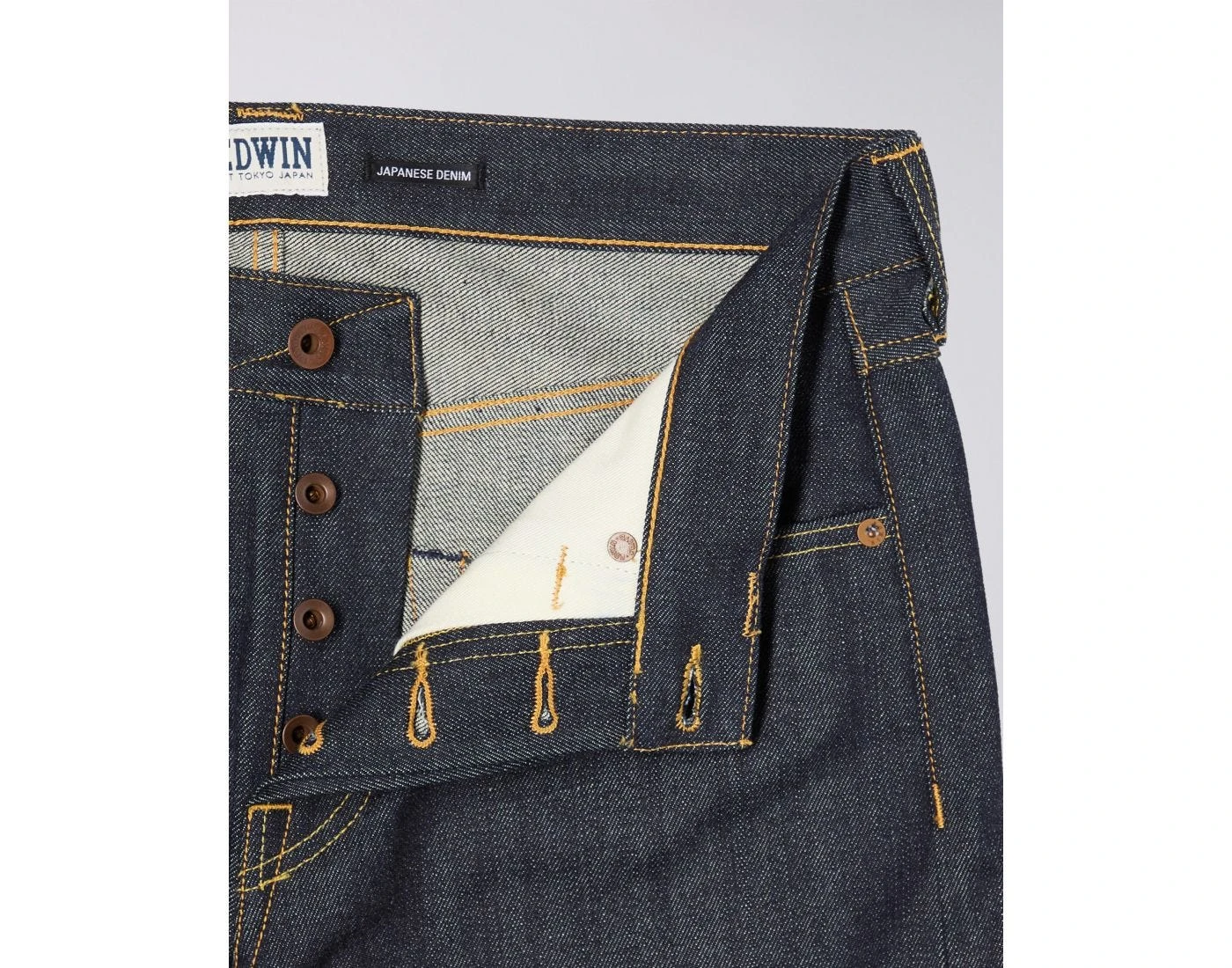 Edwin ED-47 Red Listed Selvage Denim - Blue Unwashed 6 Edwin ED-47 Red Listed Selvage Denim - Blue Unwashed