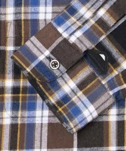 Edwin Don Mid Flannel Brushed Shirt Java Brown 7 Edwin Don Mid Flannel Brushed Shirt Java Brown