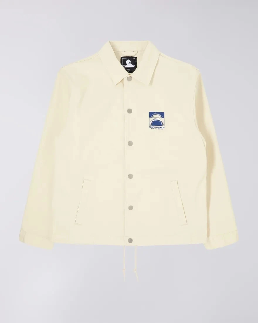 Edwin Kobe Coach Jacket Whisper White 7 Edwin Kobe Coach Jacket Whisper White
