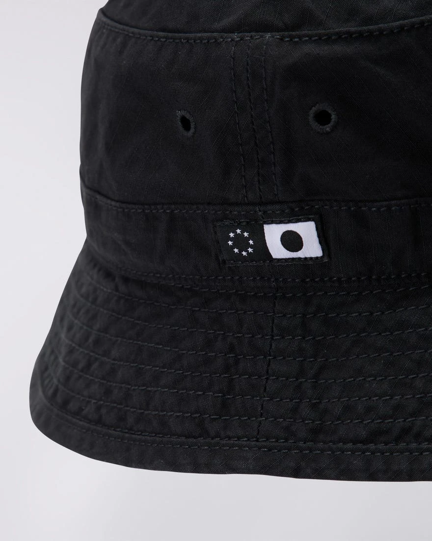 Edwin Rip Stop Bucket Hat Black 4 Edwin Rip Stop Bucket Hat Black