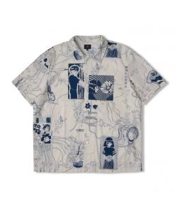 Edwin Wires Bloom SS Shirt White