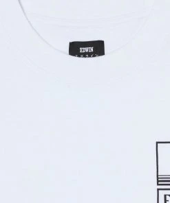 Edwin Sunset on Mt Fuji Short-Sleeved T-Shirt (White)