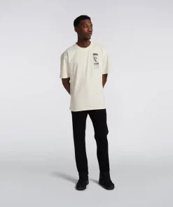 Edwin Hanadorobo Chest T-shirt Whisper White