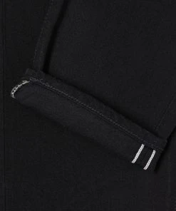 Edwin 'Made in Japan' Slim Tapered Purple x White Kaihara Selvage Jeans (Black Rinsed)