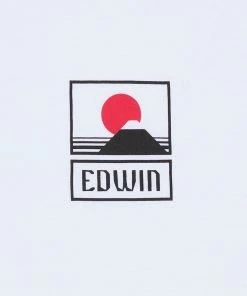 Edwin Sunset on Mt Fuji Short-Sleeved T-Shirt (White)