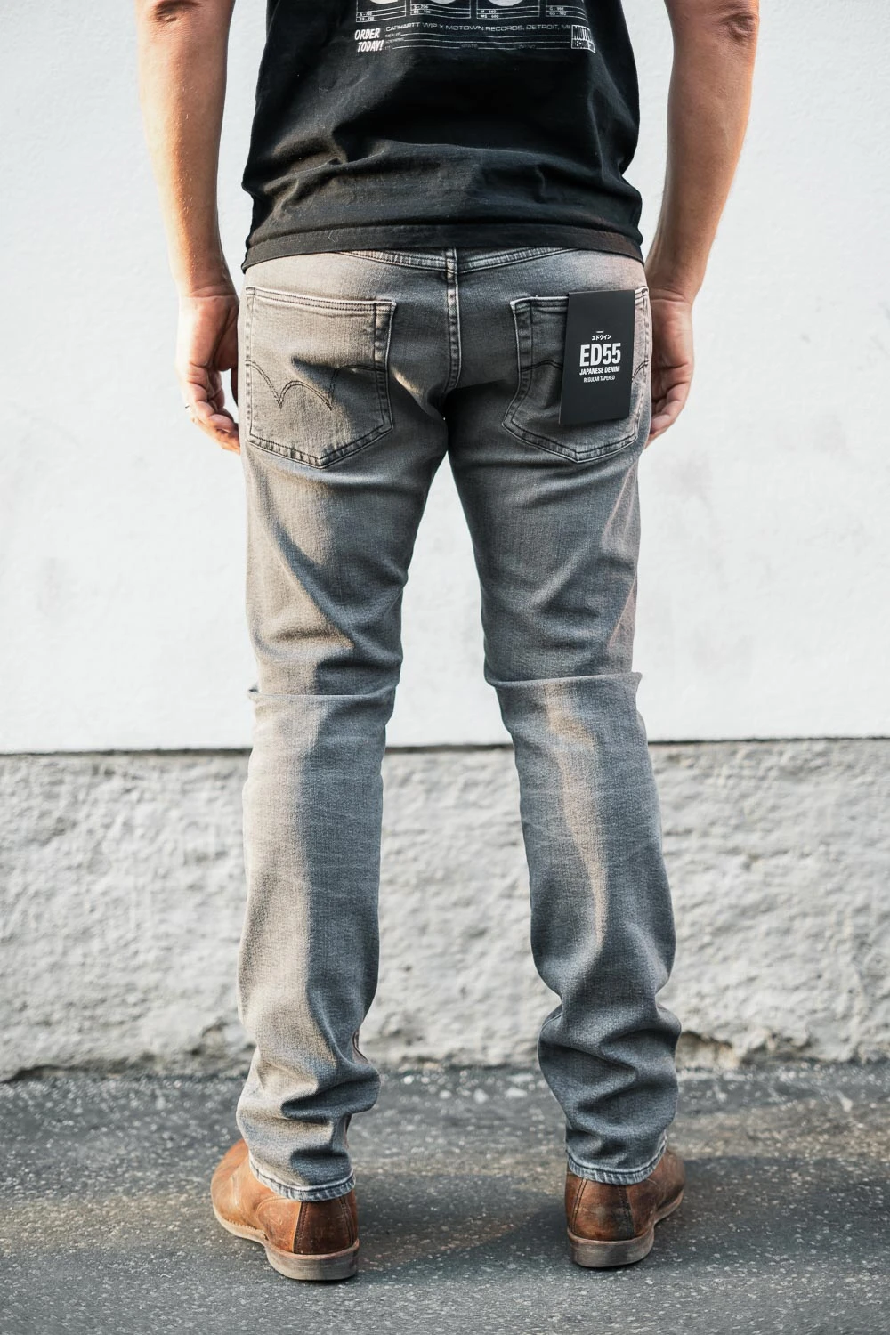 Edwin ED-55 CS Ayano Black Denim Black Kentaro Wash 6 Edwin ED-55 CS Ayano Black Denim Black Kentaro Wash