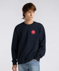 Edwin Navy Japanese Sun Sweatshirt