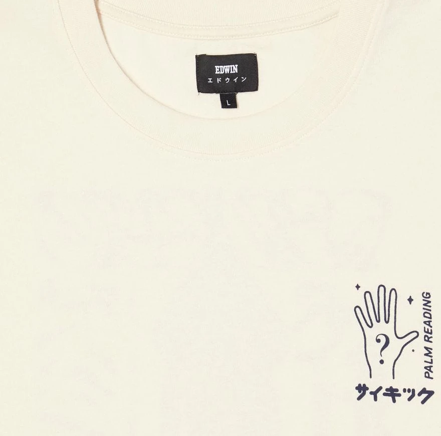 Edwin Psychic Ika Short-Sleeved T-Shirt (Whisper White) 5 Edwin Psychic Ika Short-Sleeved T-Shirt (Whisper White)