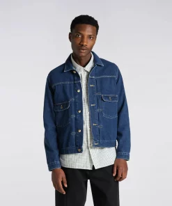 Edwin E-Classic Jacket - Blue Mid Stone Wash 16 Edwin E-Classic Jacket - Blue Mid Stone Wash