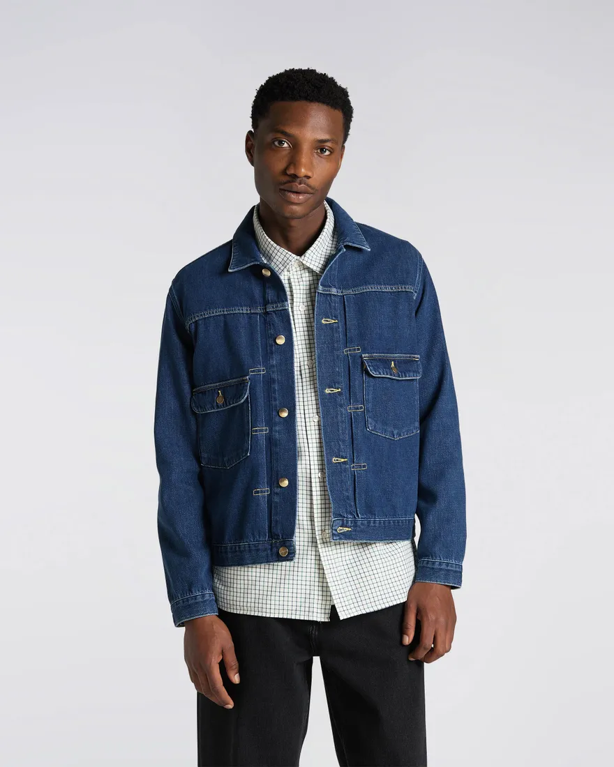 Edwin E-Classic Jacket - Blue Mid Stone Wash 9 Edwin E-Classic Jacket - Blue Mid Stone Wash