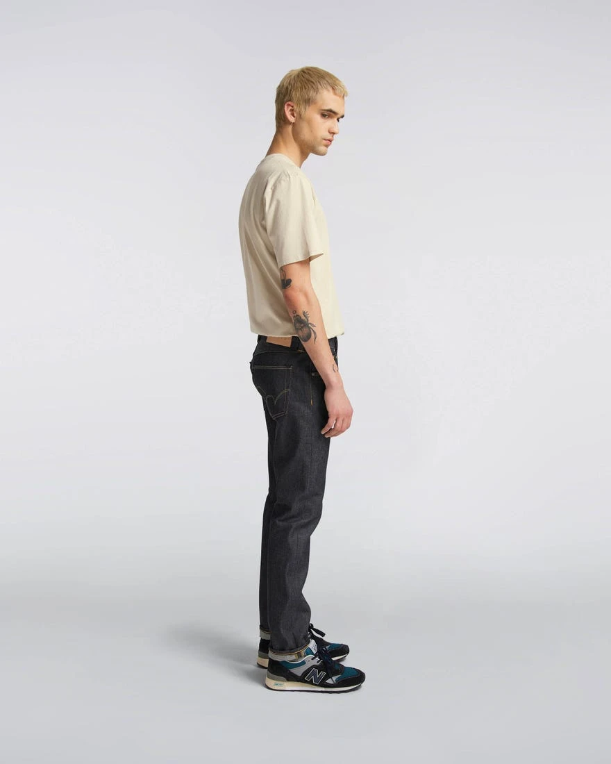 Edwin ED-55 Yoshiko Left Hand Denim Blue Unwashed 12.6oz 9 Edwin ED-55 Yoshiko Left Hand Denim Blue Unwashed 12.6oz