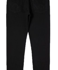 Edwin 'Made in Japan' Slim Tapered Purple x White Kaihara Selvage Jeans (Black Rinsed)