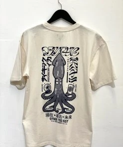 Edwin Psychic Ika T-ShirtSingle Jersey Whisper White