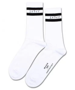 Edwin Democratique Socks - White