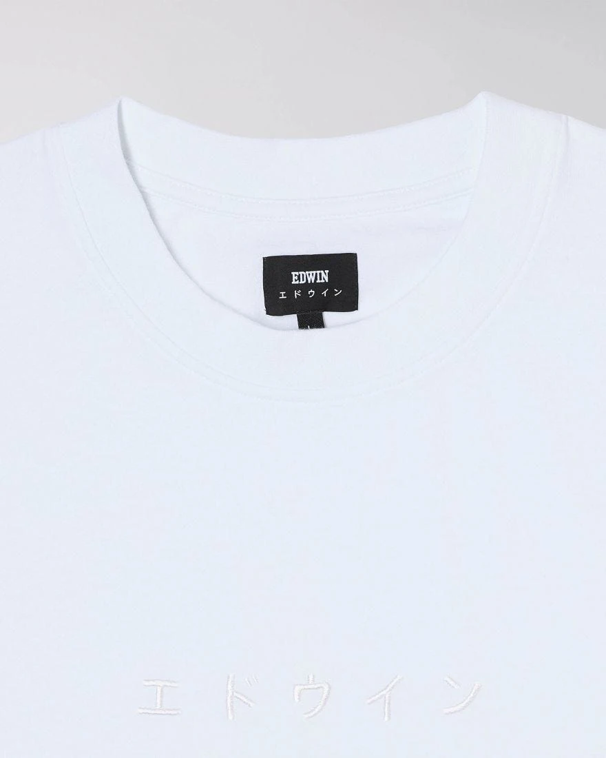 Edwin Katakana Emb T-Shirt - White 5 Edwin Katakana Emb T-Shirt - White